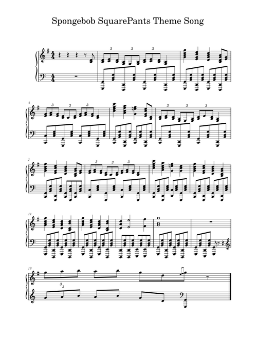 SpongeBob SquarePants Theme Song – Stephen Hillenburg SpongeBob SquarePants Theme Song