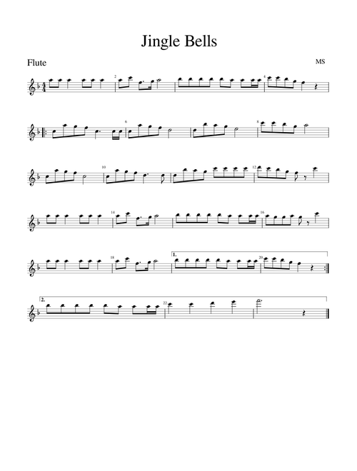 Jingle Bells-Flute