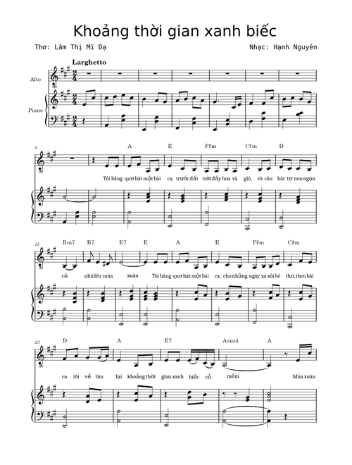 Khoảng Thời Gian Xanh Biếc