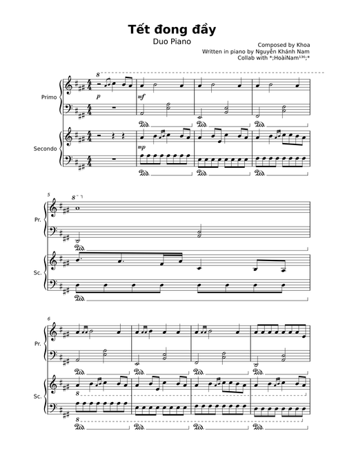 Tết Đong Đầy - KHOA Piano Duo Cover