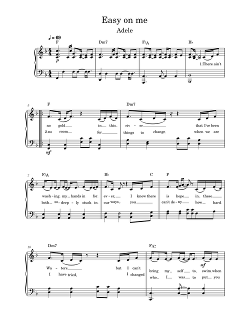 Easy on me – Adele