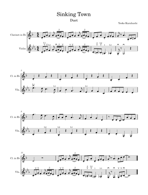 Sinking Town – Yoeko Kurahashi