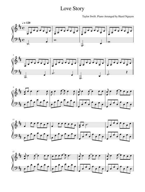 Love Story – Taylor Swift (Piano Cover)