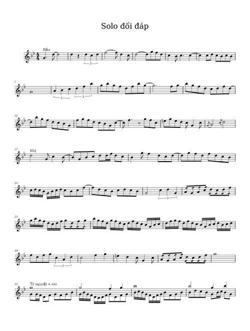 Lý kéo chài - đối đáp - Full Score solo bầu + nhị.mxl – tranductai301