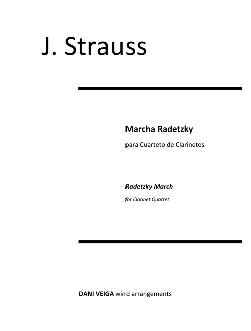 Radetzky March (Clarinet Quartet) (Arr. Dani Veiga) - J. Strauss (Woodwind Ensemble)