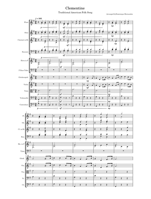 Oh My Darling, Clementine – Percy Montrose Clementine Orchestra Arrangement D.H