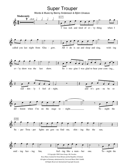 Super Trouper - ABBA (Violin Solo)
