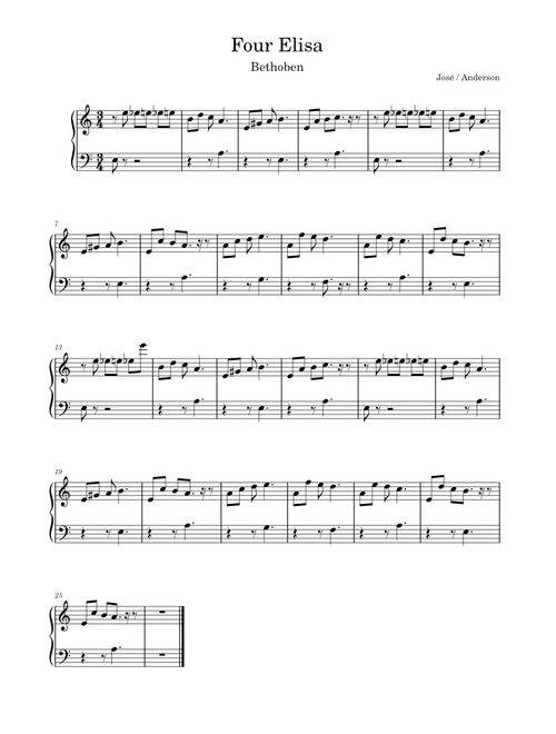Fur Elise – Ludvig Van Bethoven