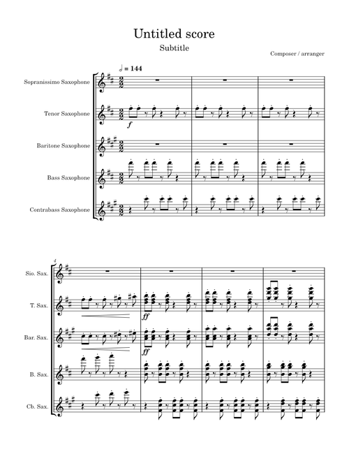 Saxophone Quintet – opendaylightr