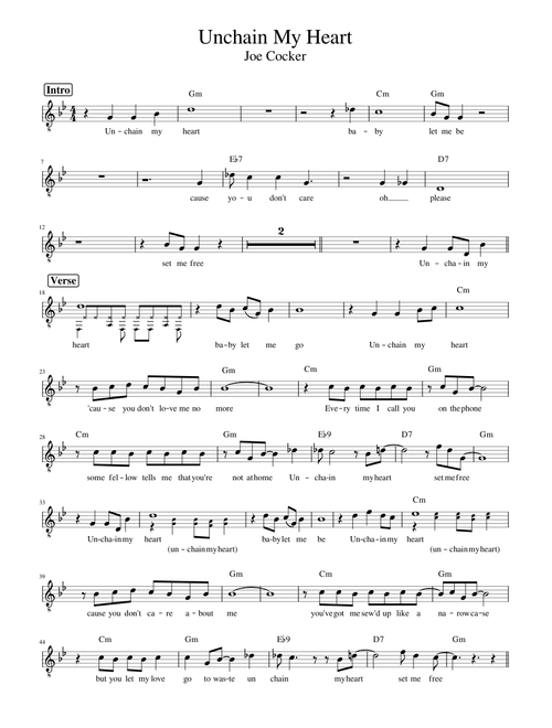 Unchain my heart (Vocal)