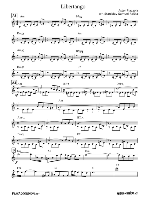 Libertango / the whole arrangement