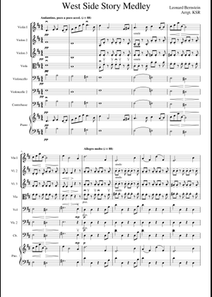 West side story – Leonard Bernstein West Side Story Medley Sheet