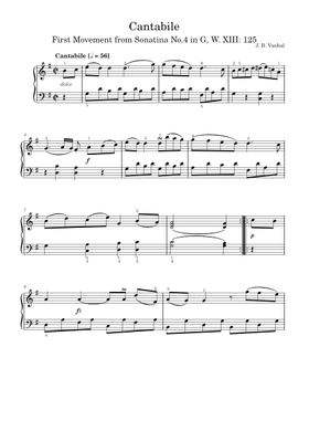 Free Johann Baptist Vanhal sheet music | Download PDF or print on