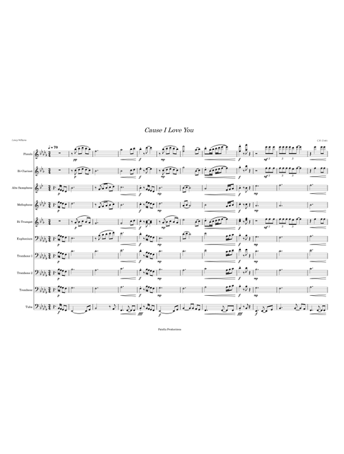 Cause I Love You (Arr. Russell Cratic) - Michael Bennett, Lenny Williams (Marching Band)