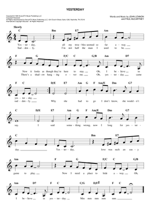 Play Official version of Free as a bird Sheet Music by The Beatles