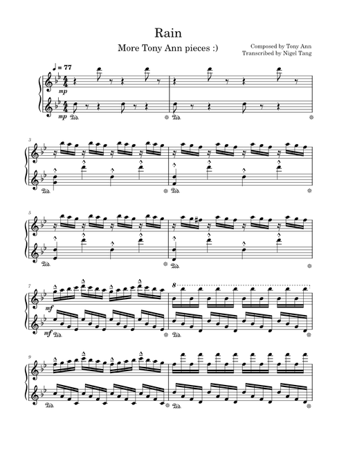 Rain - Tony Ann