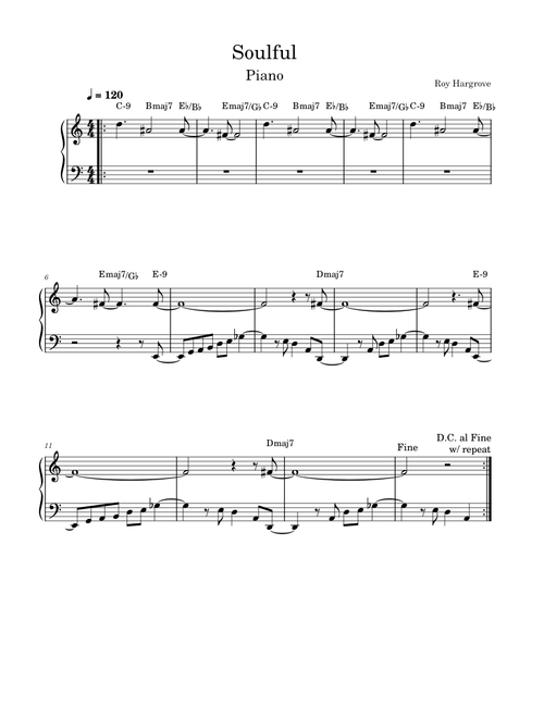 Soulful – Roy Hargrove Piano