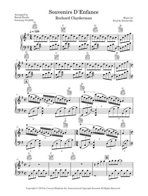 Souvenirs D´Enfance – Richard Clayderman