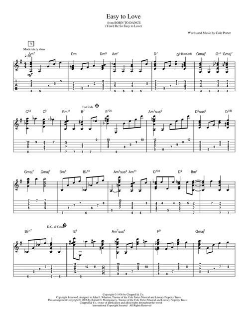 Easy To Love (You'd Be So Easy To Love) - Cole Porter (Solo Guitar)