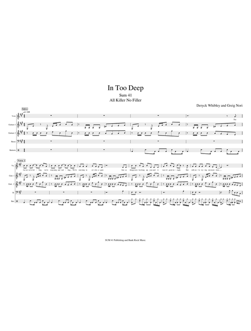 In Too Deep - Sum 41