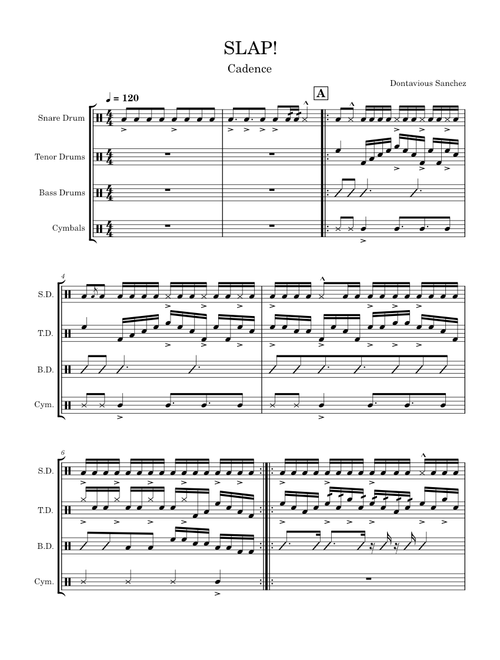 SLAP! (Drumline Cadence)
