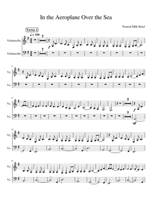 In the Aeroplane Over the Sea - Neutral Milk Hotel Sheet Music for ...