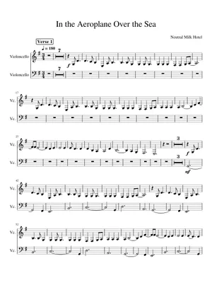 Aroplain String In the Aeroplane Over the Sea - Neutral Milk Hotel Sheet Music for ...