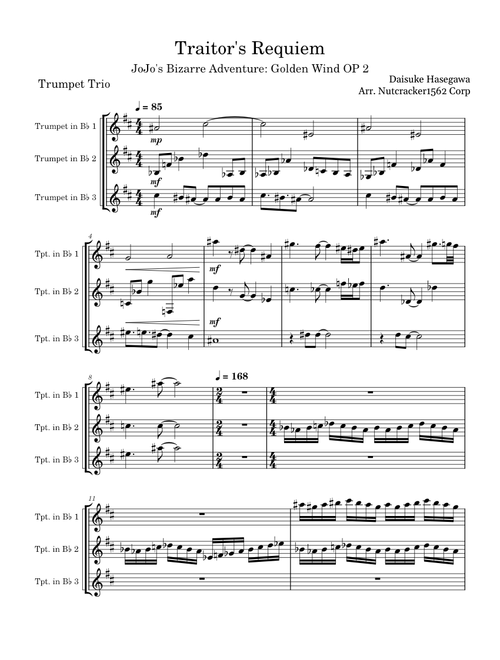 Traitor's Requiem – Daisuke Hasegawa - Trumpet Trio