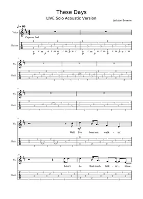 Free Jackson Browne sheet music | Download PDF or print on Free Jackson Browne sheet music | Download PDF or print on