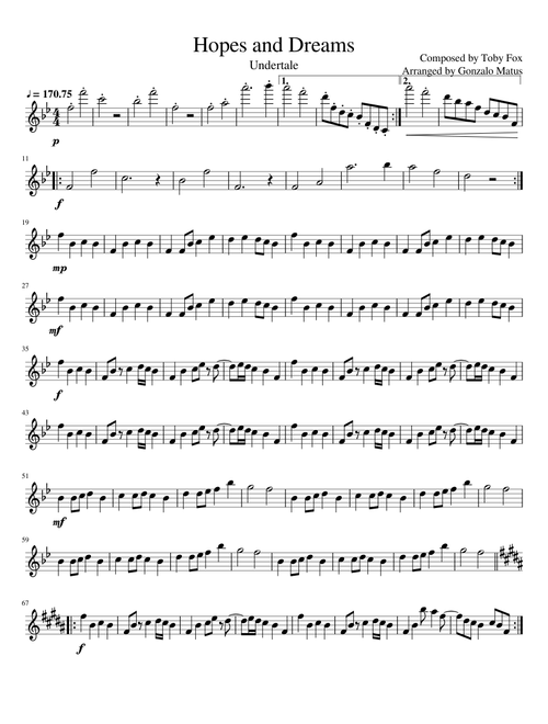Hopes and Dreams - Violin Solo