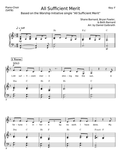 All Sufficient Merit – Shane Barnard;Bryan Fowler;Beth Barnard