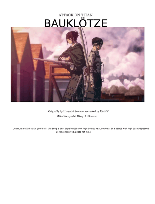 BAUKLÖTZE - Attack on Titan - Misc cartoons