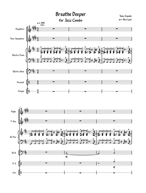 Breathe Deeper - Tame Impala (Jazz Combo)