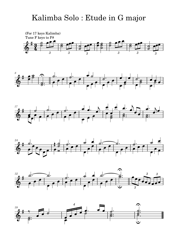 Kalimba g top