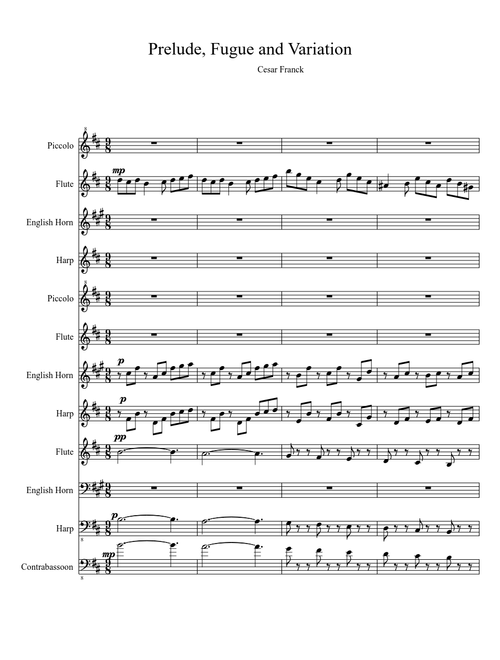 Franck: Prelude, Fugue and Variation, Op. 18
