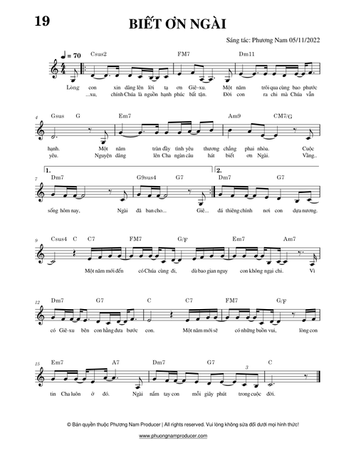 BIẾT ƠN NGÀI