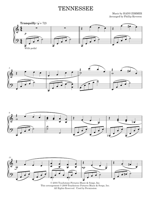 Tennessee - Hans Zimmer