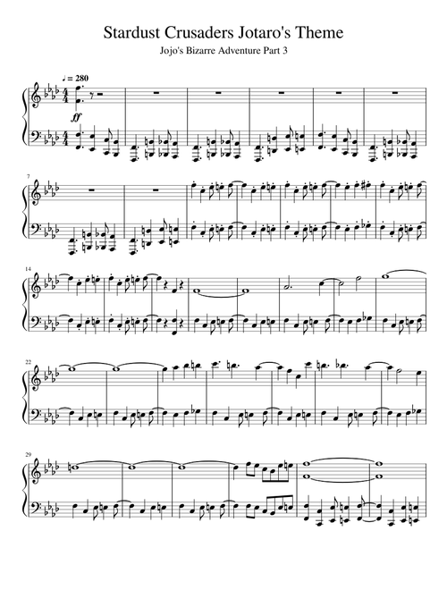 Jotaro's Theme From Jojo's Bizarre Adventures: Stardust Crusaders