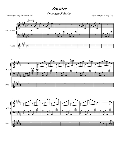 Solstice – Nightmargin (OneShot: Solstice OST) [SUPER WIP]