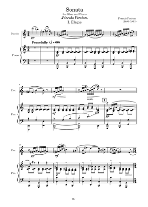 Poulenc - Piano Concerto FP. 146 for piano solo Sheet Music