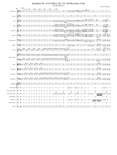 Symphony No.9, Op.125 – Ludwig van Beethoven Symphony No. 9 in D Minor, Op. 125, 4th Movement, Coda - Baby Beethoven