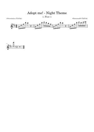 Adopt Me - Night Theme – ROBLOX Sheet Music and Tab for Trombone, Tuba ...