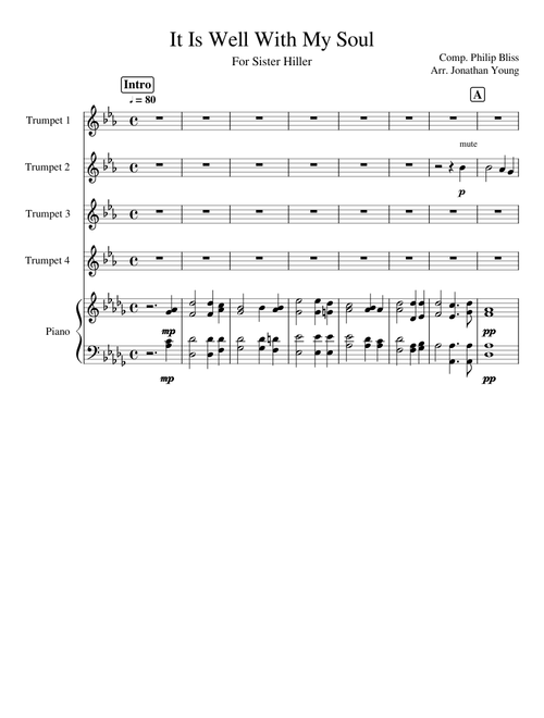 It Is Well With My Soul (Trumpet Quartet)