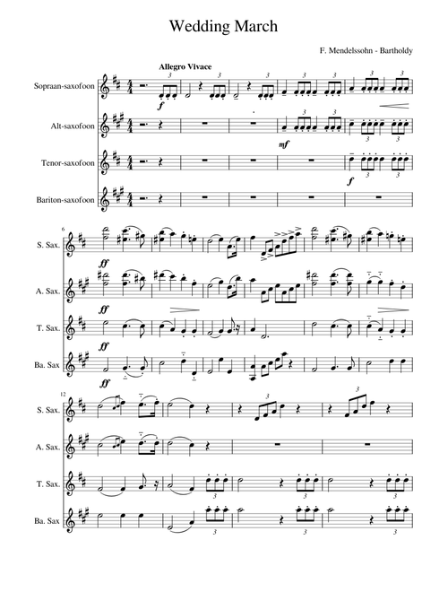 Wedding March – Felix Mendelssohn