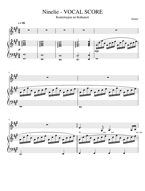 Ninelie (WITH VOCALS)