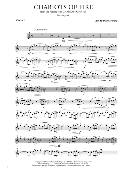 Chariots Of Fire  from the Feature Film CHARIOTS OF FIRE (Arr. Diego Marani) - Vangelis (String Quartet)
