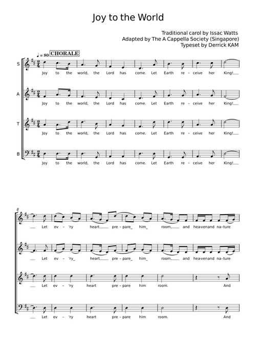 Joy to the World - Isaac Watts