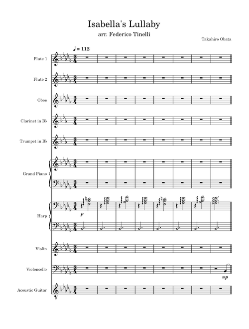 Isabella's Lullaby - Takihiro Obata, from The Promised Neverland anime