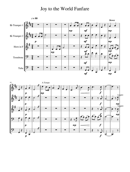 Joy to the World Fanfare