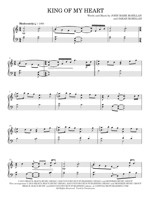 King of my heart - Bethel Music (Piano Solo)